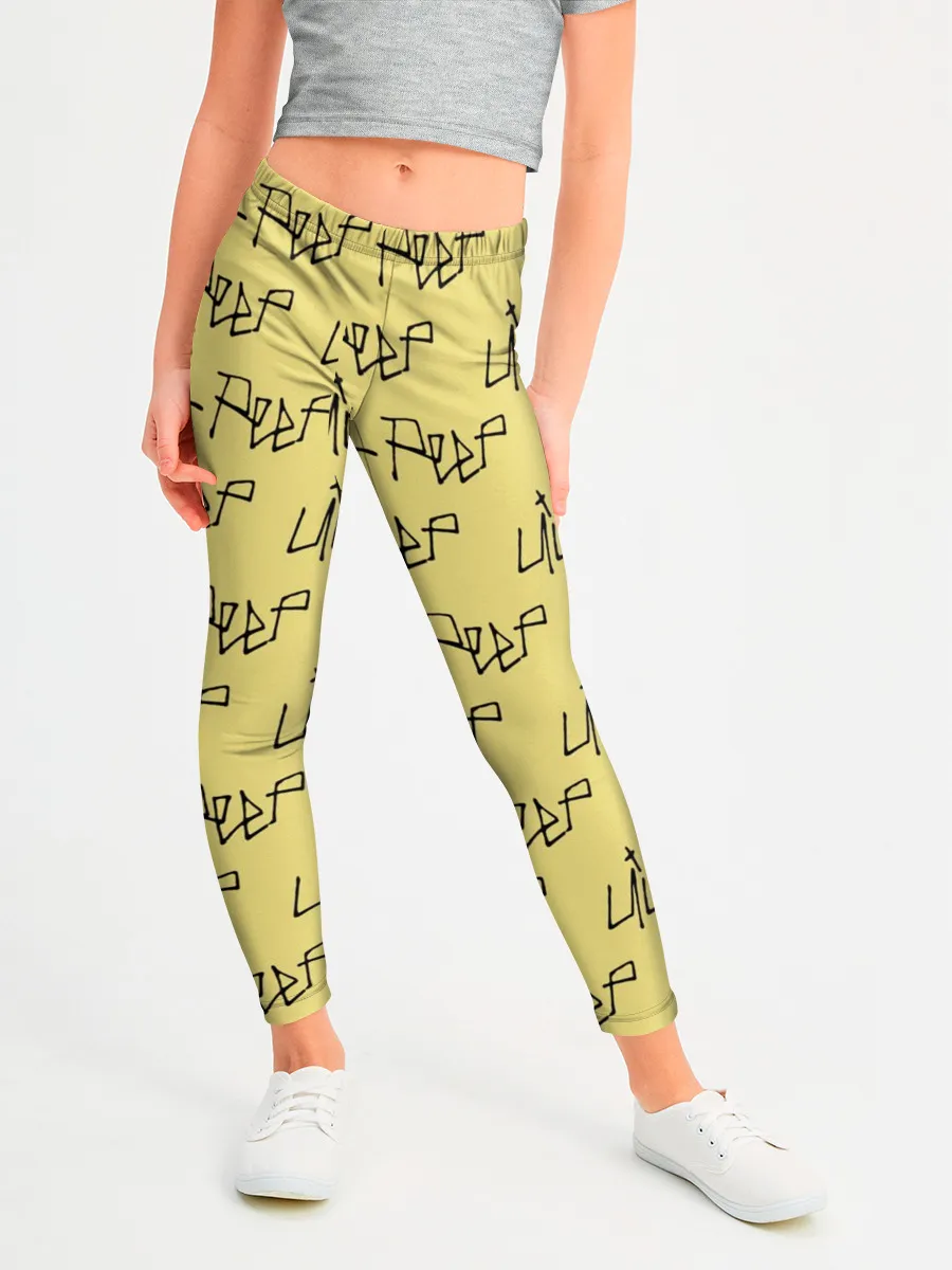 Леггинсы для девочки / LiL PEEP Pattern