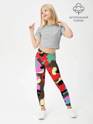Леггинсы для девочки / Камуфляж