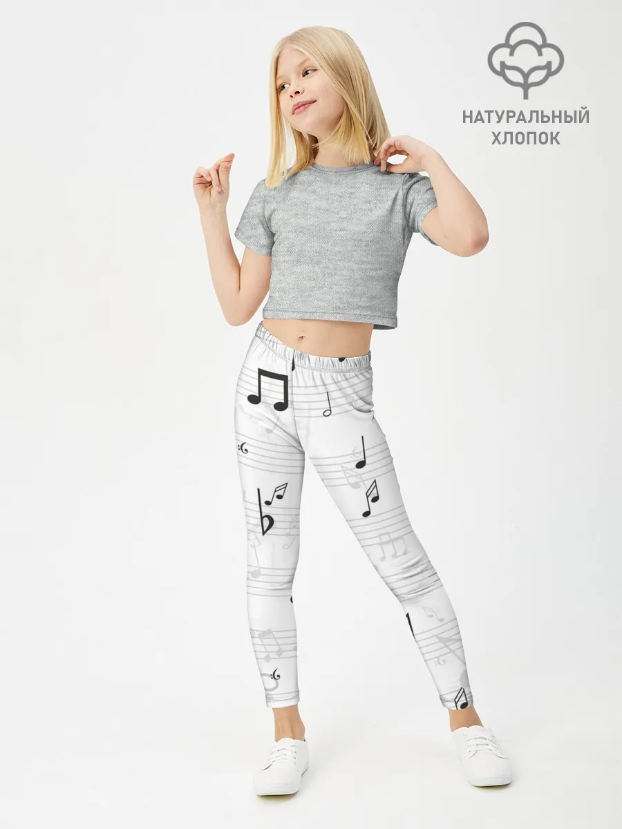 Леггинсы для девочки / ноты