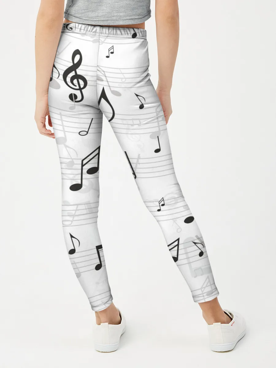 Леггинсы для девочки / ноты