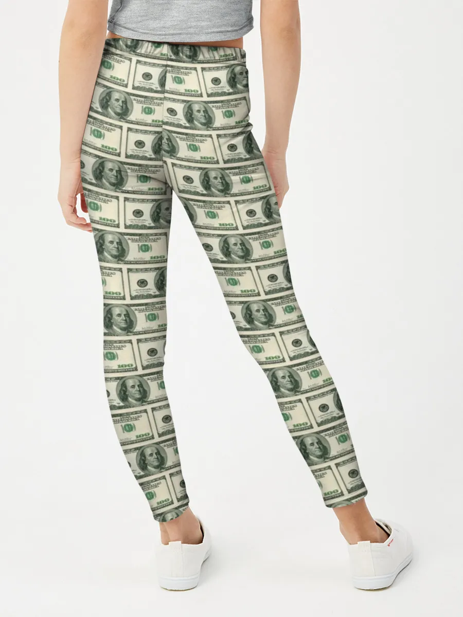 Леггинсы для девочки / Доллары