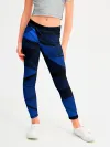 Леггинсы для девочки / Blue abstraction collection