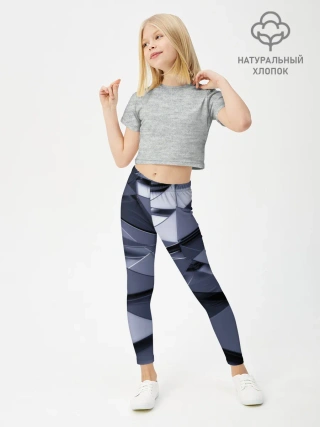 Леггинсы для девочки / Metalic geometry