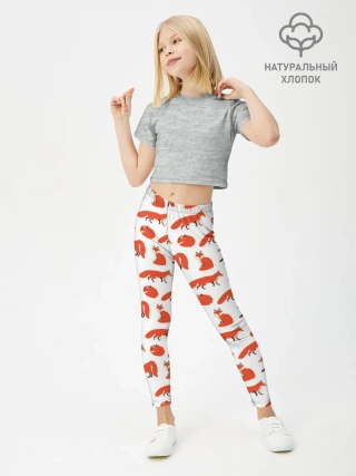 Леггинсы для девочки / Рыжий паттер