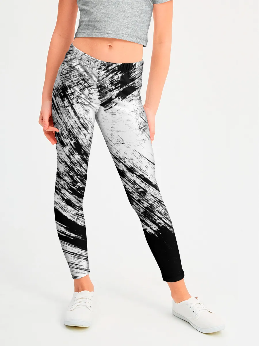 Леггинсы для девочки / Штриховка