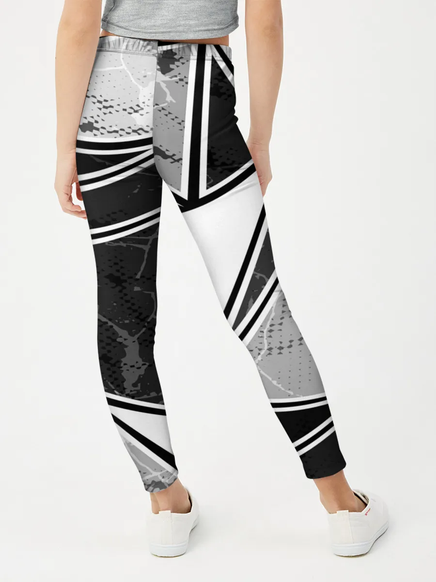 Леггинсы для девочки / Спортивная геометрия