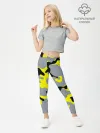 Леггинсы для девочки / Yellow camouflage
