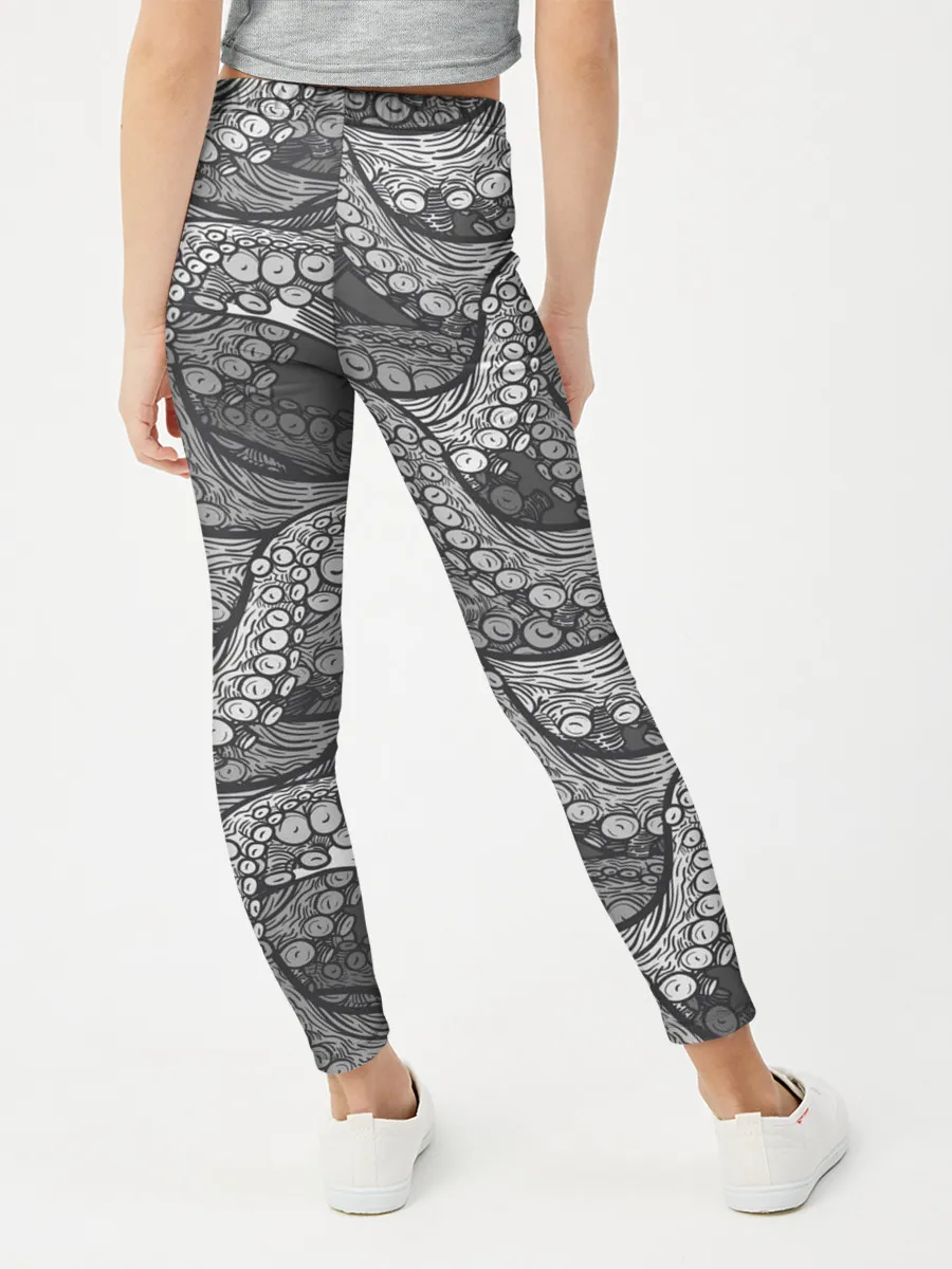 Леггинсы для девочки / Octopus dark