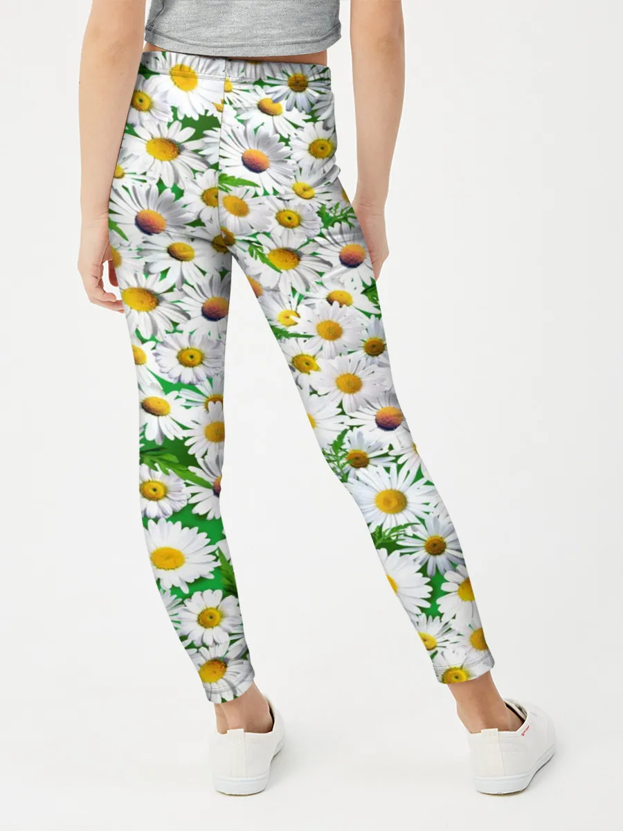 Леггинсы для девочки / Ромашки