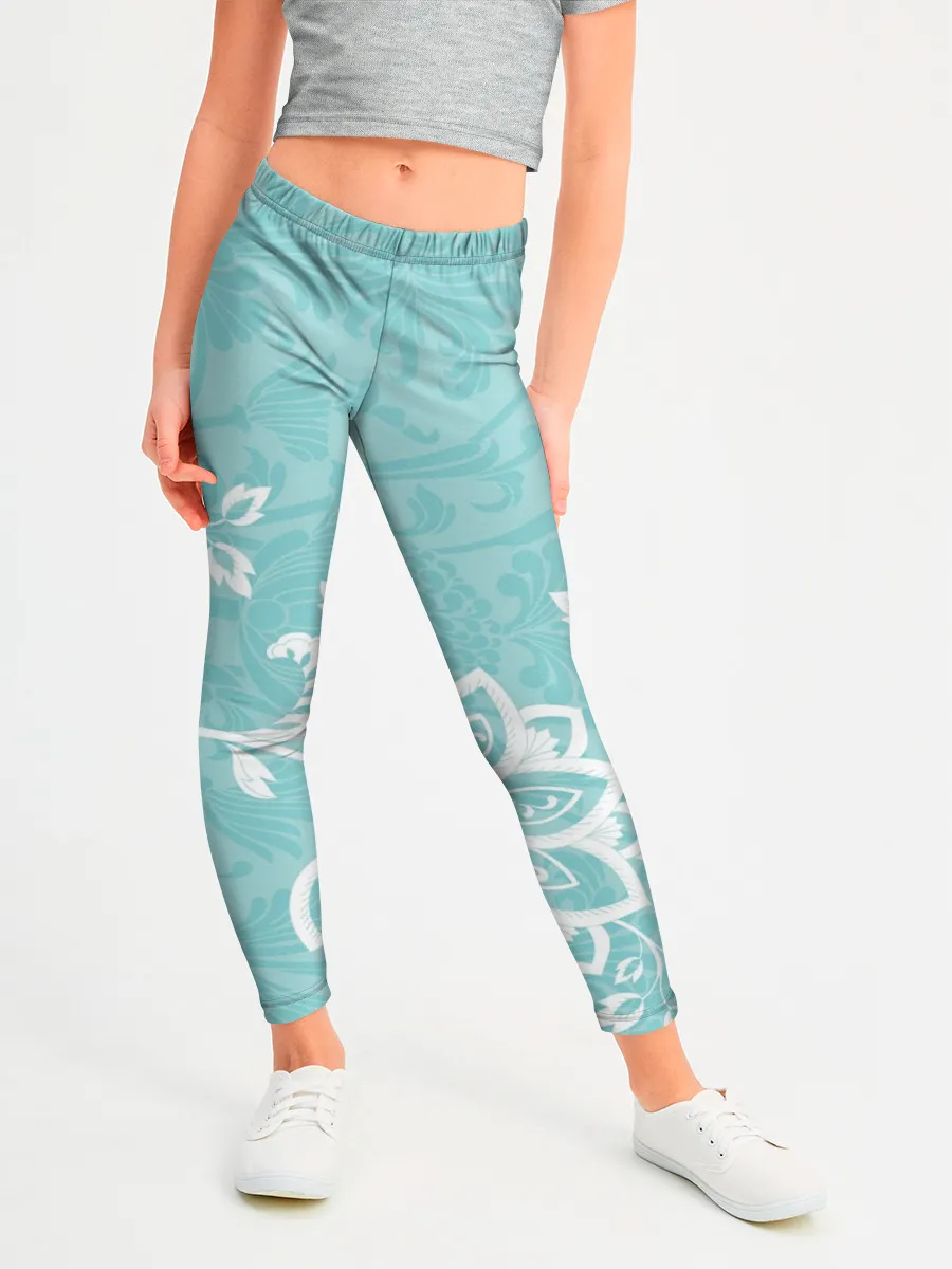 Леггинсы для девочки / Кружевные цветы