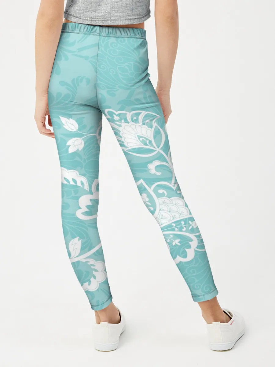 Леггинсы для девочки / Кружевные цветы