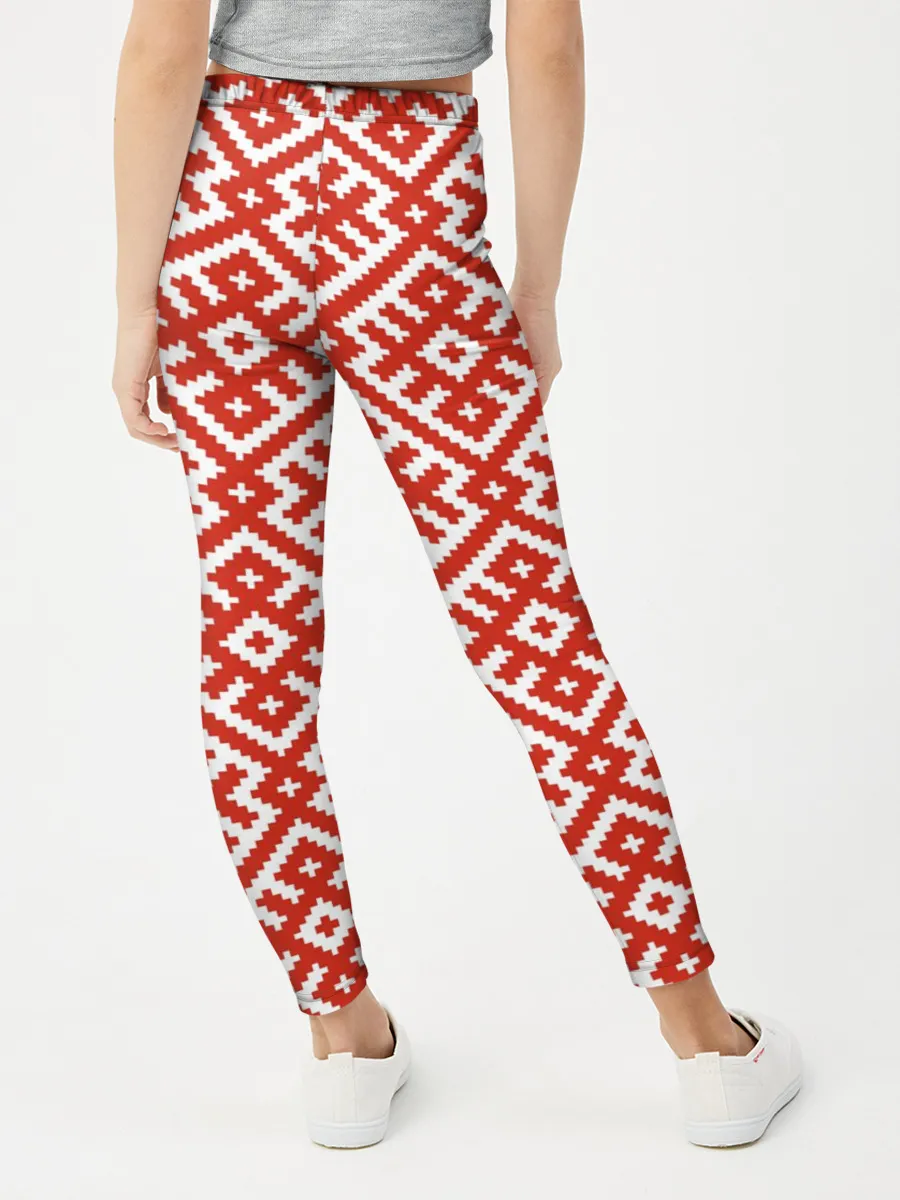 Леггинсы для девочки / Обережная Вышивка