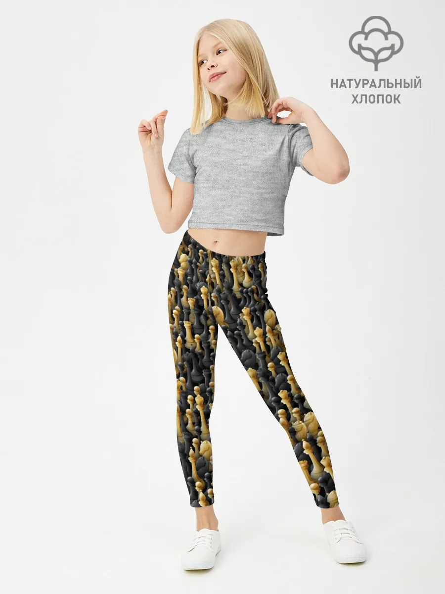 Леггинсы для девочки / Шахматы