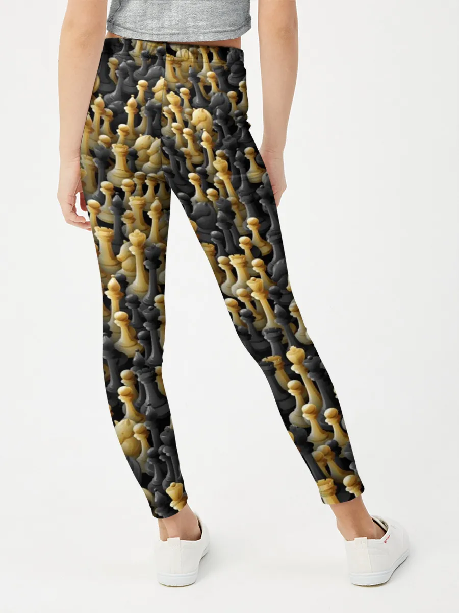 Леггинсы для девочки / Шахматы