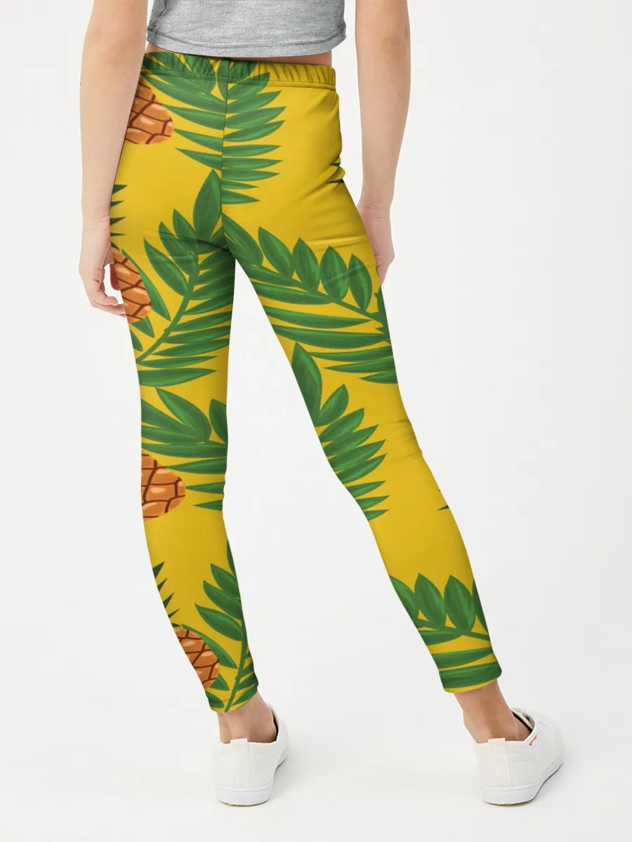 Леггинсы для девочки / Ананасы