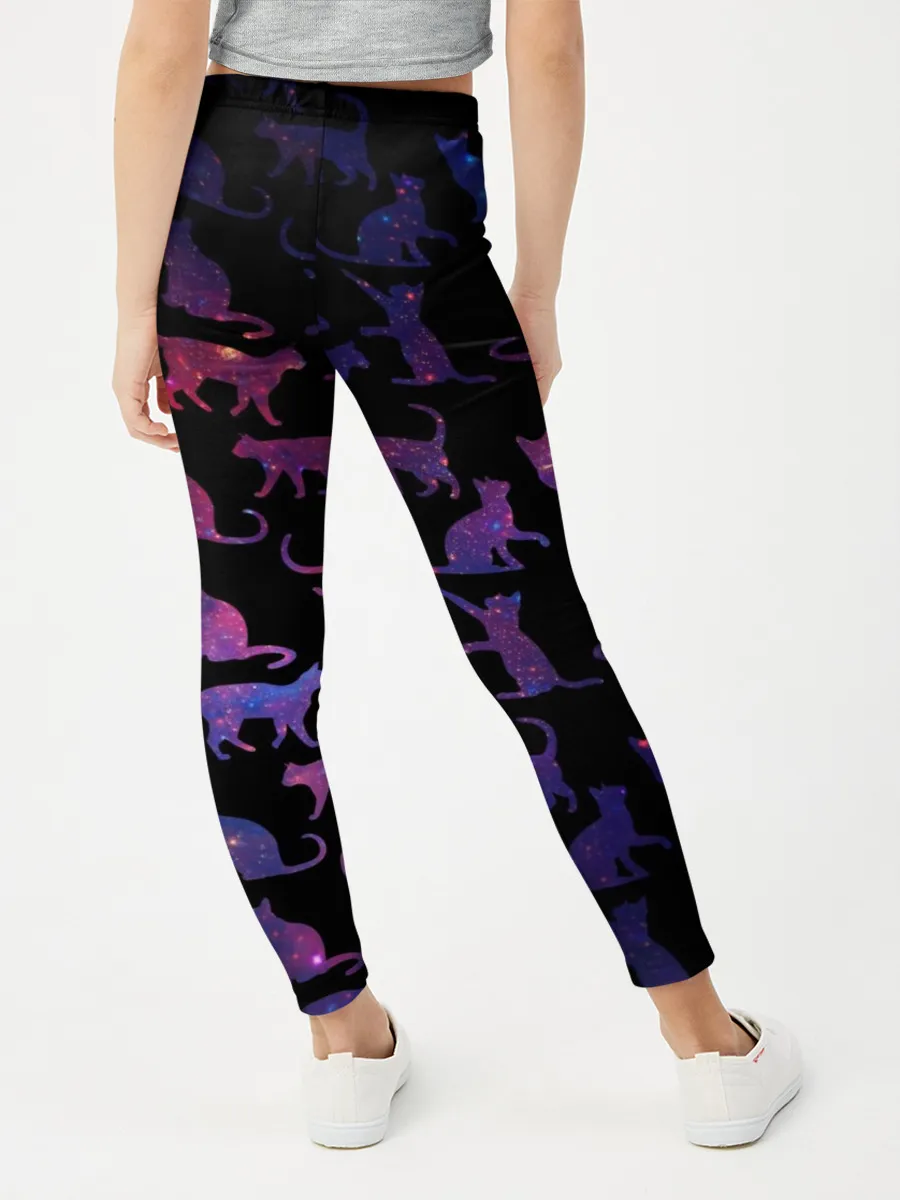 Леггинсы для девочки / Космические Коты