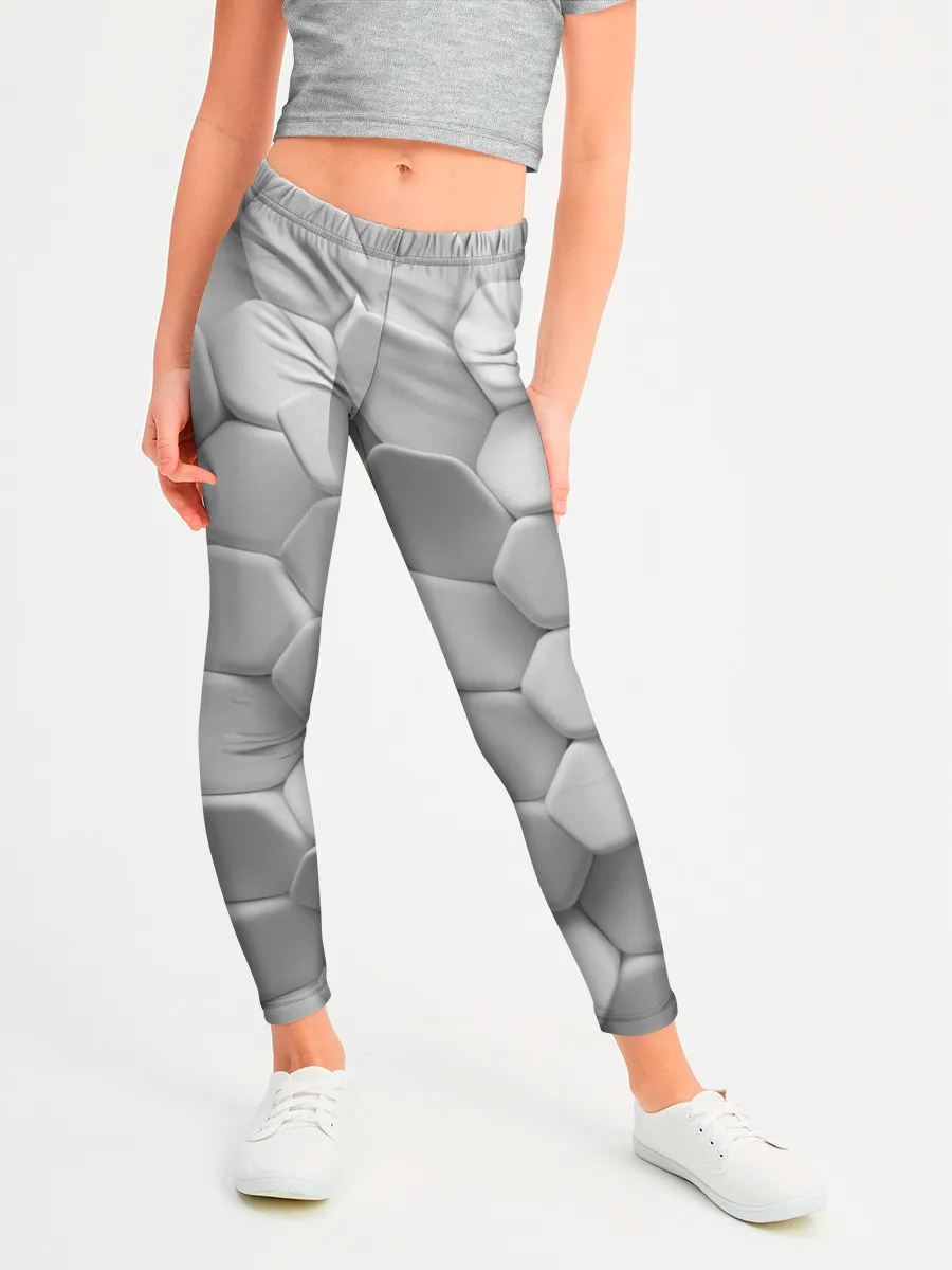 Леггинсы для девочки / Геометрическая живопись