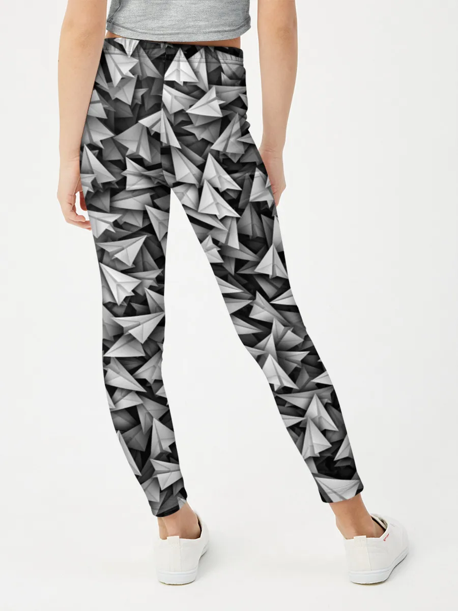 Леггинсы для девочки / Бумажные самолетики