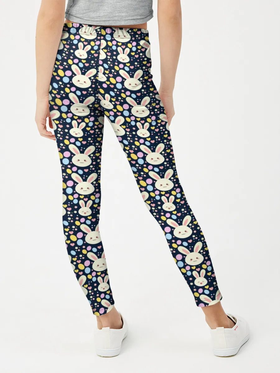 Леггинсы для девочки / Зайцы