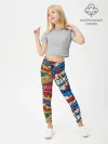 Леггинсы для девочки / Pop art pattern