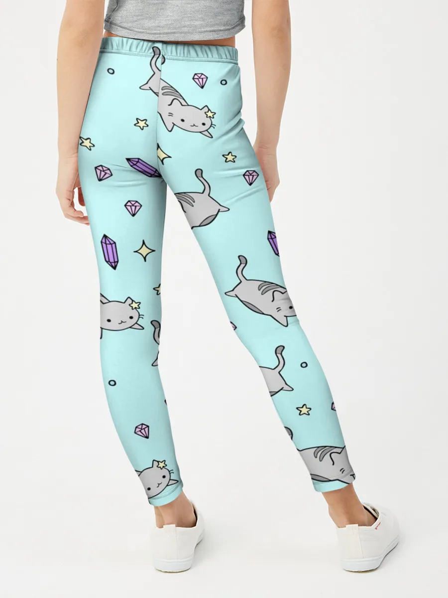 Леггинсы для девочки / Кавайные котики