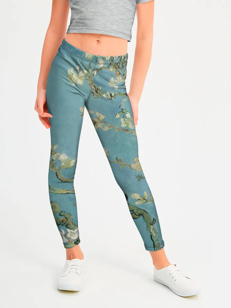 Леггинсы для девочки / Ван Гог Цветущие ветки миндаля