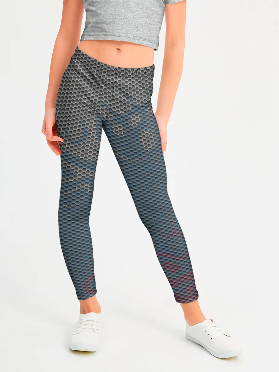 Леггинсы для девочки / Hexagon Триколор