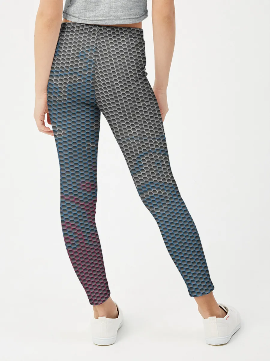 Леггинсы для девочки / Hexagon Триколор