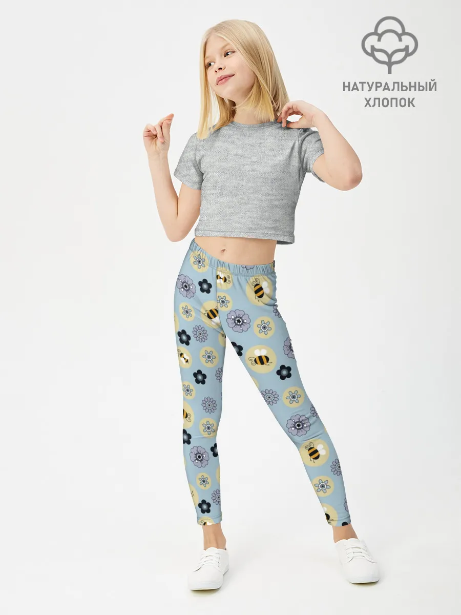 Леггинсы для девочки / Пчелки