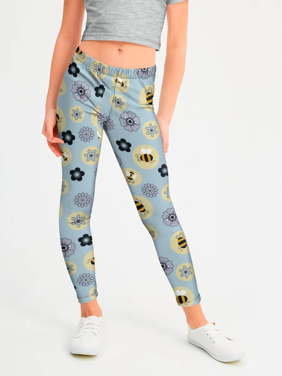 Леггинсы для девочки / Пчелки