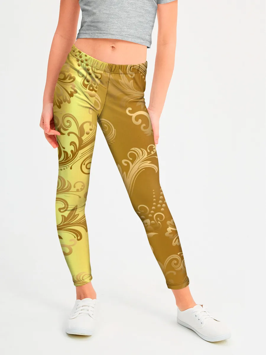 Леггинсы для девочки / ЗОЛОТОЙ УЗОР.