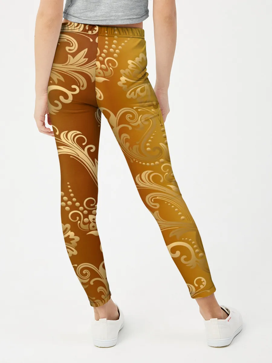 Леггинсы для девочки / ЗОЛОТОЙ УЗОР.