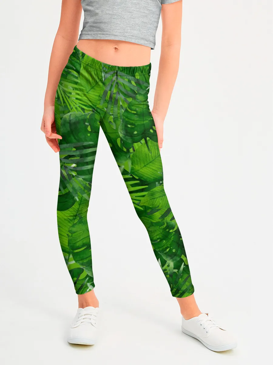 Леггинсы для девочки / Тропики