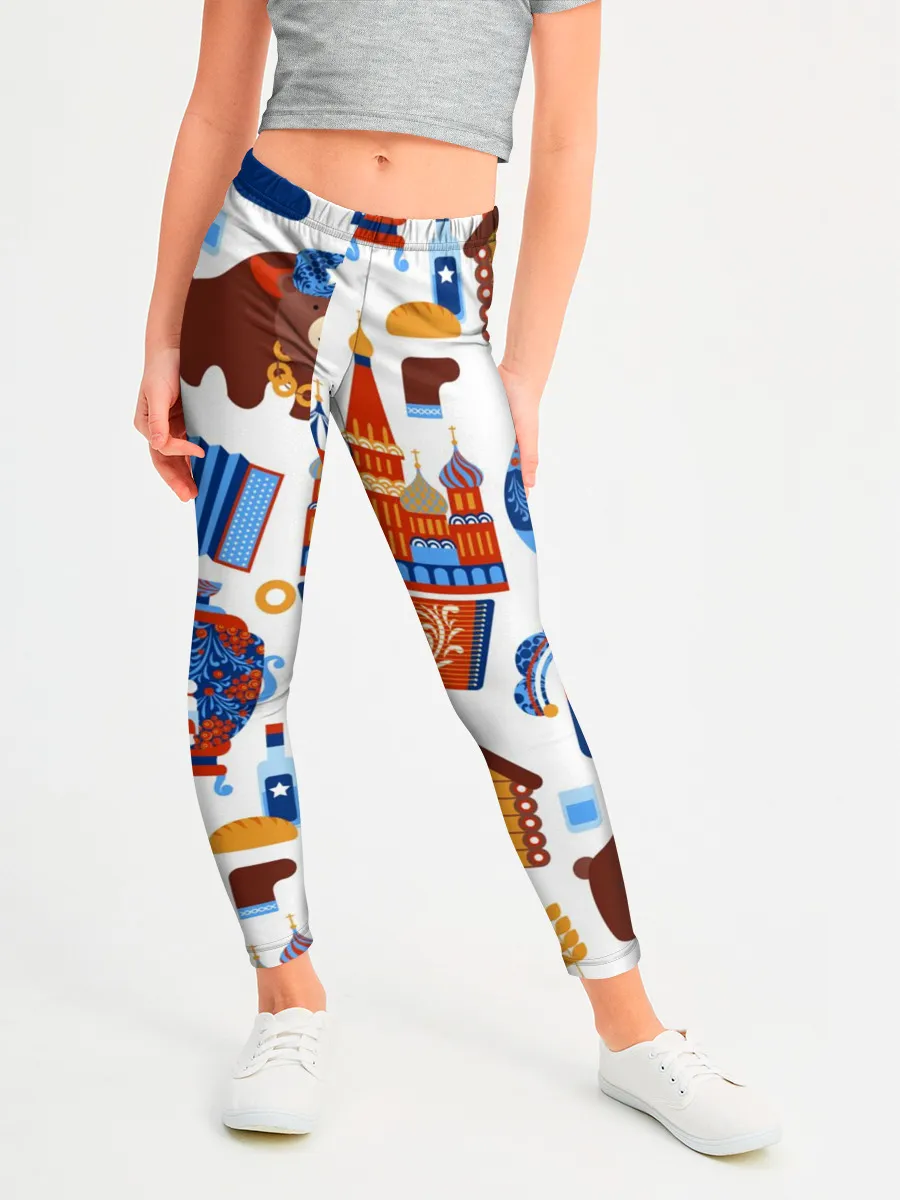 Леггинсы для девочки / Традиционный поп арт