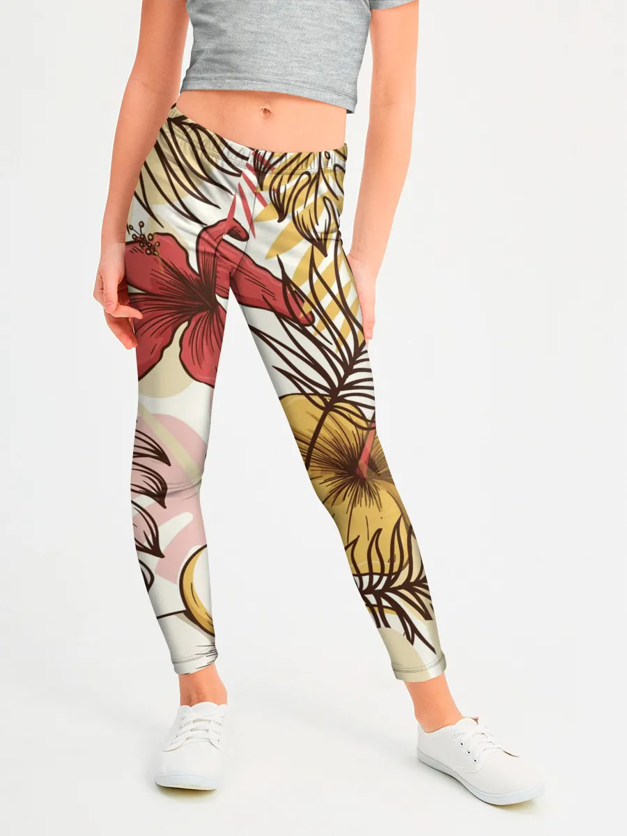 Леггинсы для девочки / Тропики