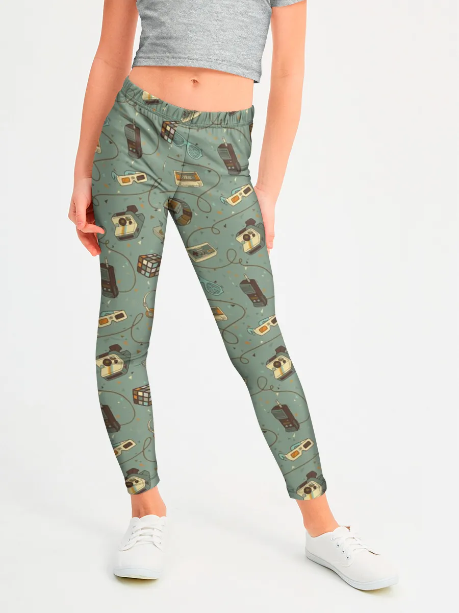 Леггинсы для девочки / Oldschool pattern