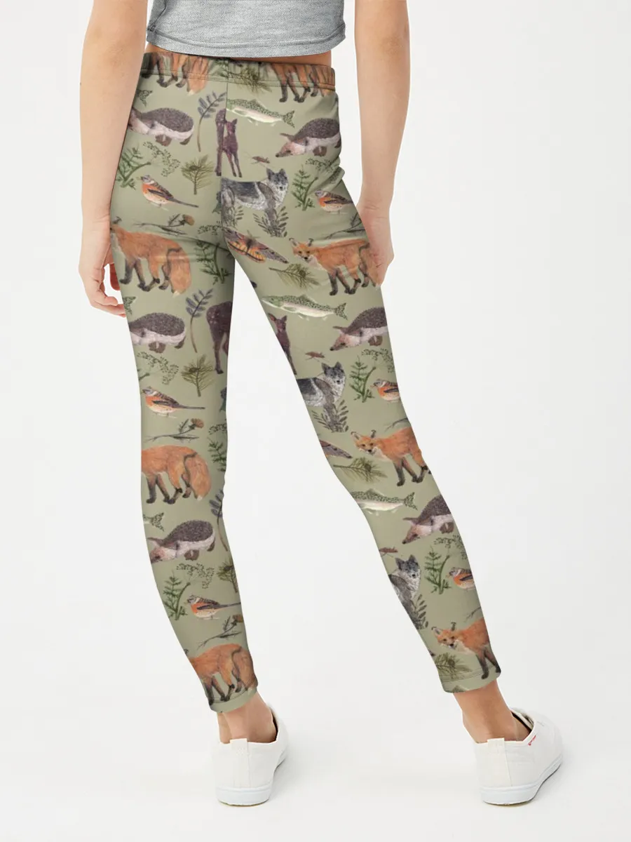 Леггинсы для девочки / Wild animals