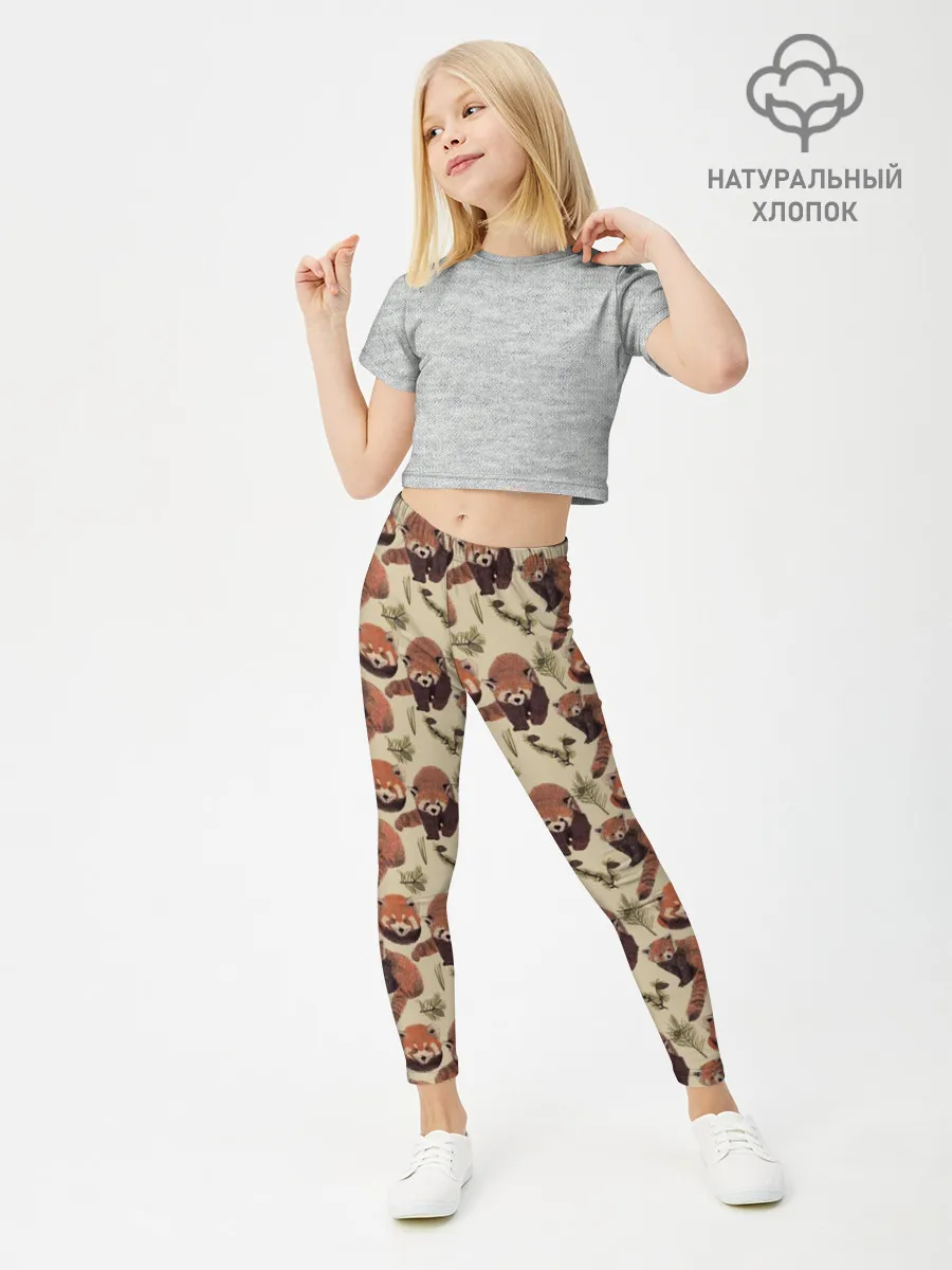 Леггинсы для девочки / Red panda
