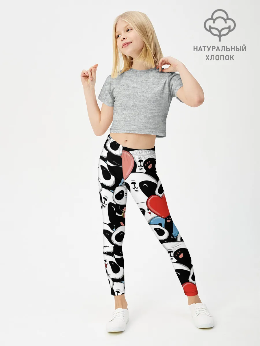 Леггинсы для девочки / Пандяшки