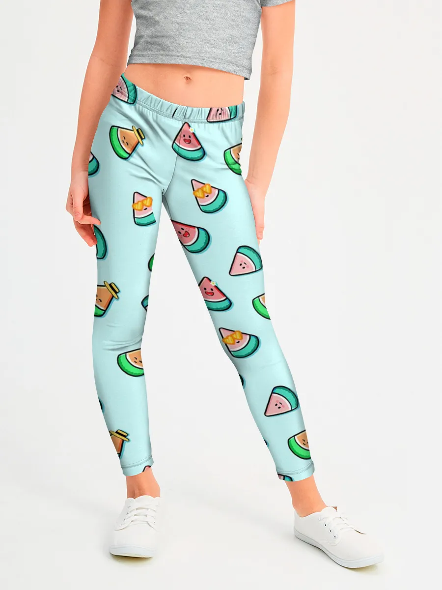 Леггинсы для девочки / Kawaii Арбузики