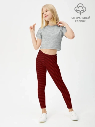Леггинсы для девочки / Красная змея