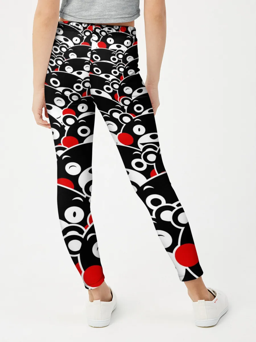 Леггинсы для девочки / Узор кумамонов