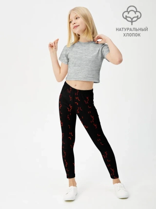 Леггинсы для девочки / Алфавит хищников