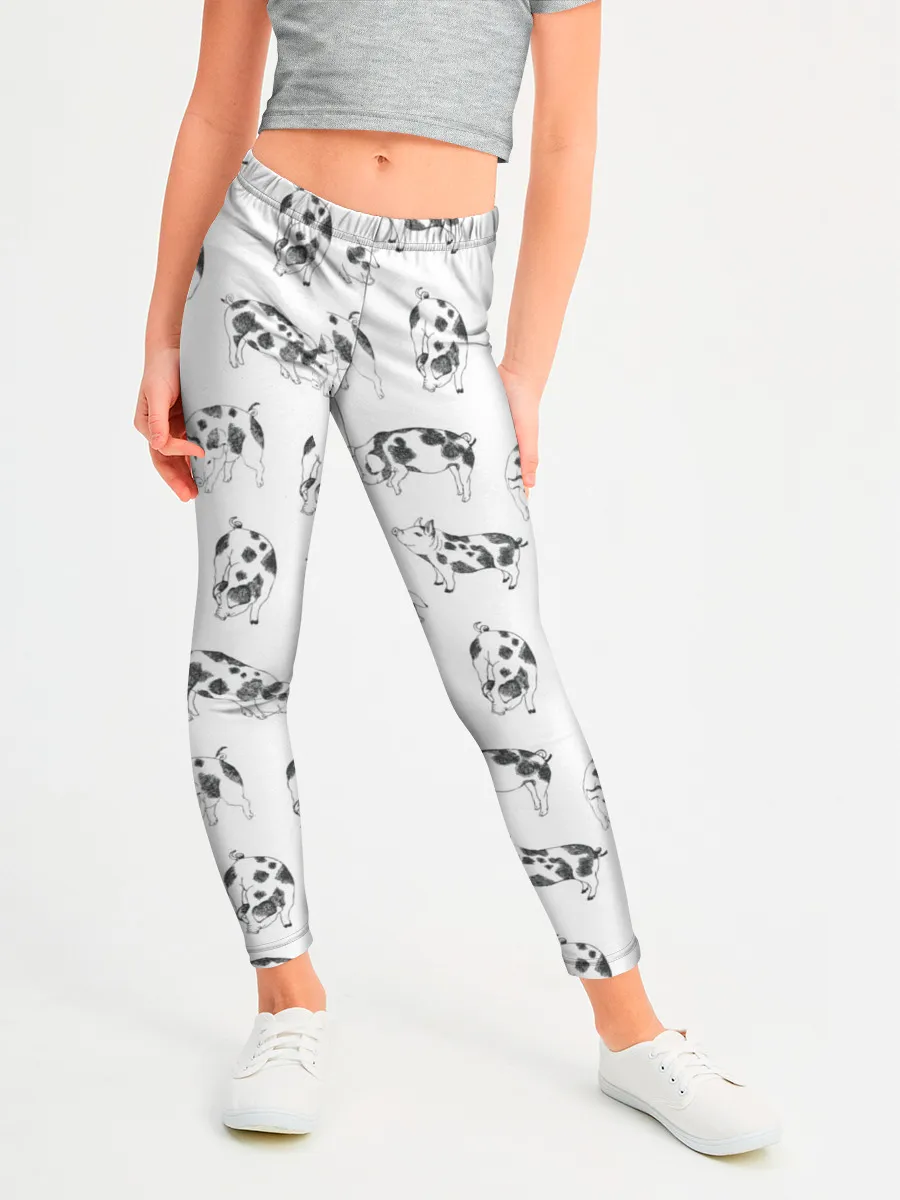 Леггинсы для девочки / Поросята