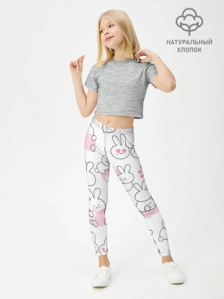 Леггинсы для девочки / Зайки любовь