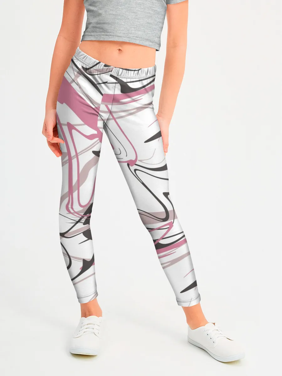 Леггинсы для девочки / Хаотичные линии