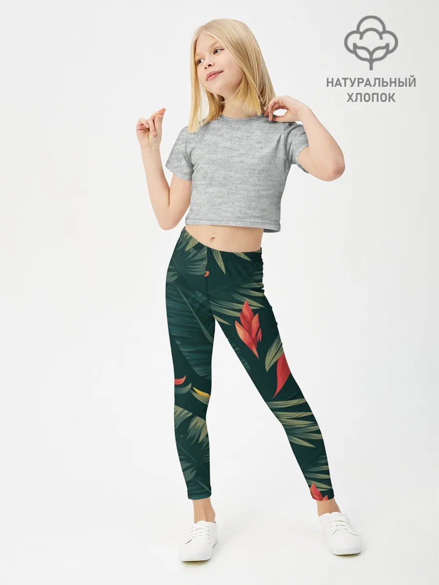 Леггинсы для девочки / Тропики