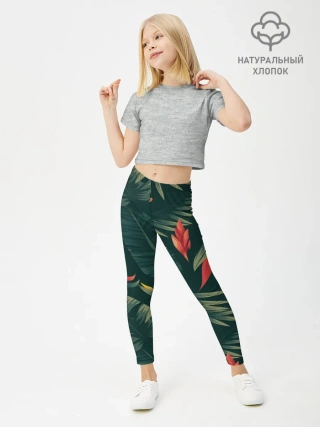 Леггинсы для девочки / Тропики