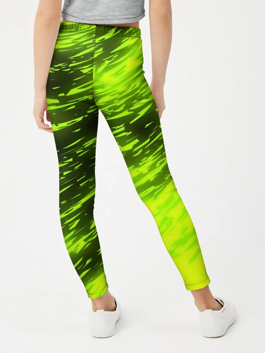 Леггинсы для девочки / ЗЕЛЕНЫЙ ОГОНЬ