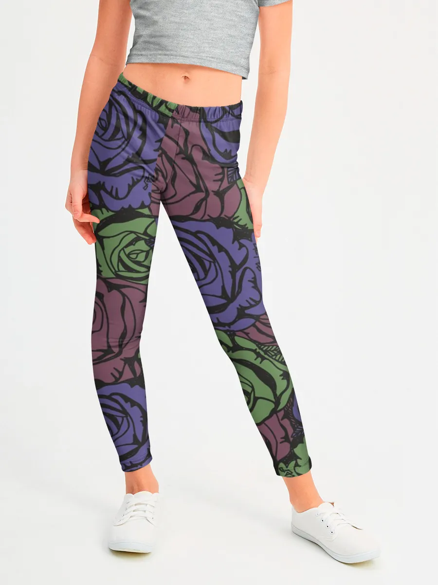 Леггинсы для девочки / Розы Лил Пипа